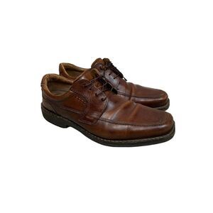 ECCO Men's Brown Oxford Lace Up Dress Shoes Sz 10.5
